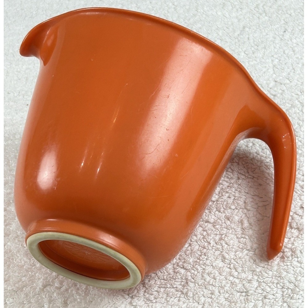 Vtg Rubbermaid Orange Batter Bowl Measuring 1.5 Qt 6 Cup Grip-N-Mix 2661 USA - Picture 9 of 14